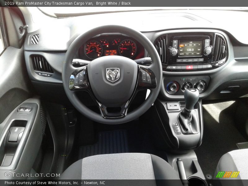 Bright White / Black 2019 Ram ProMaster City Tradesman Cargo Van