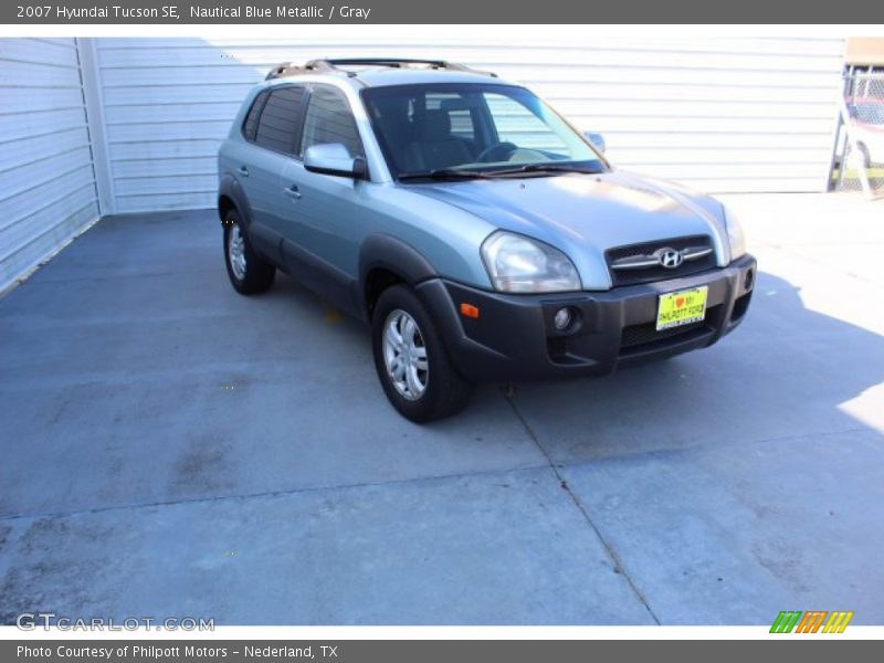 Nautical Blue Metallic / Gray 2007 Hyundai Tucson SE