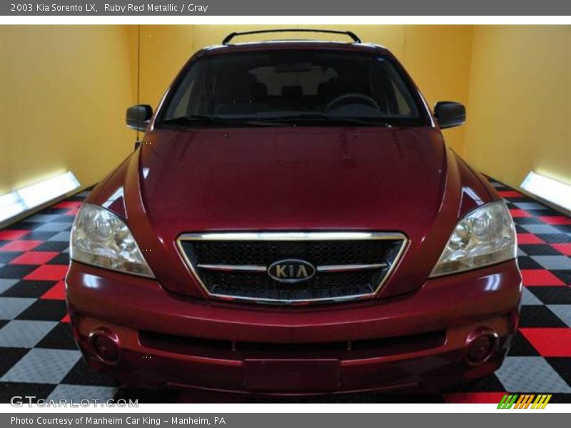 Ruby Red Metallic / Gray 2003 Kia Sorento LX