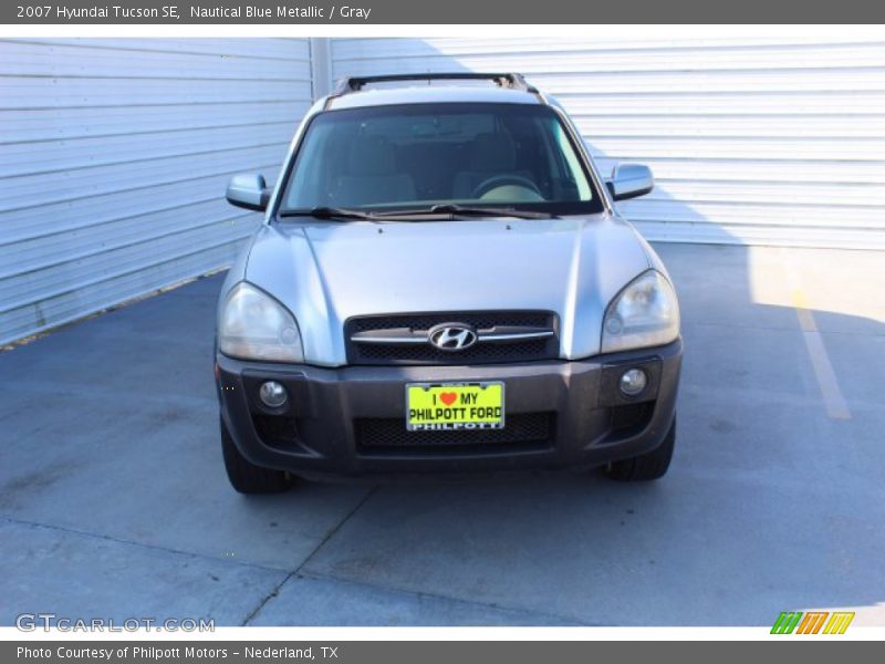 Nautical Blue Metallic / Gray 2007 Hyundai Tucson SE