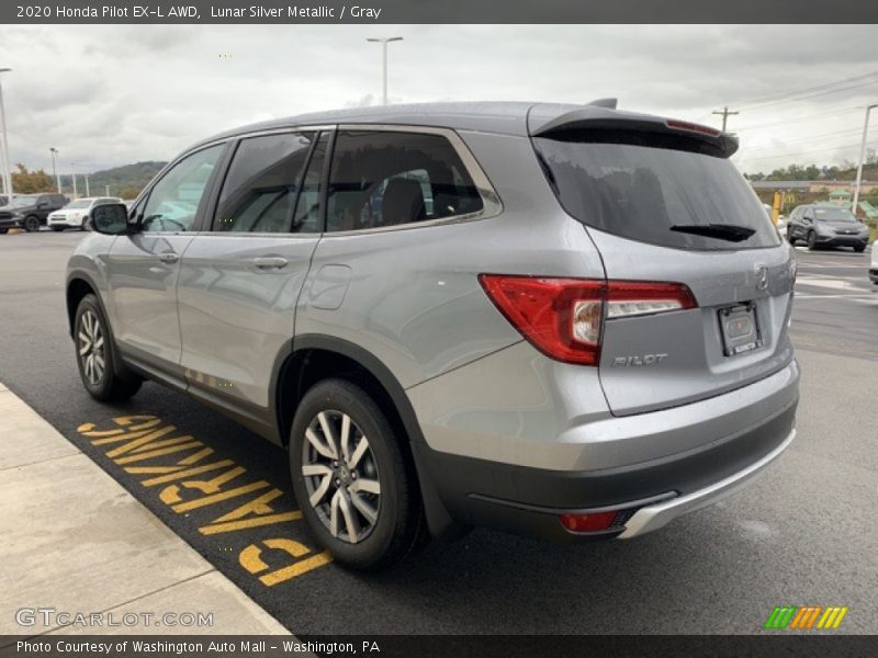 Lunar Silver Metallic / Gray 2020 Honda Pilot EX-L AWD