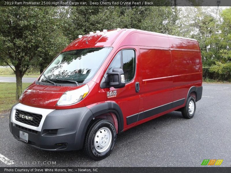 Deep Cherry Red Crystal Pearl / Black 2019 Ram ProMaster 2500 High Roof Cargo Van