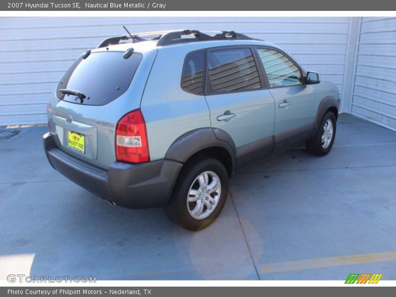 Nautical Blue Metallic / Gray 2007 Hyundai Tucson SE