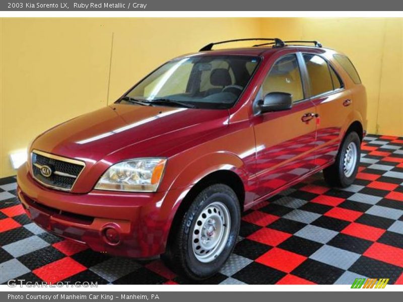Ruby Red Metallic / Gray 2003 Kia Sorento LX