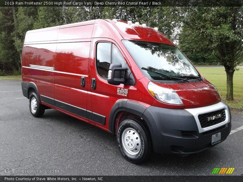 Deep Cherry Red Crystal Pearl / Black 2019 Ram ProMaster 2500 High Roof Cargo Van