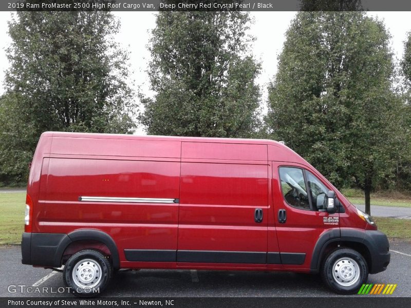 Deep Cherry Red Crystal Pearl / Black 2019 Ram ProMaster 2500 High Roof Cargo Van