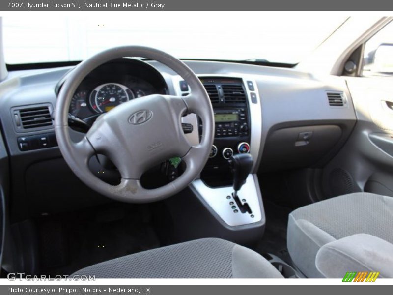 Nautical Blue Metallic / Gray 2007 Hyundai Tucson SE