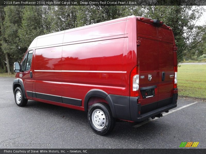 Deep Cherry Red Crystal Pearl / Black 2019 Ram ProMaster 2500 High Roof Cargo Van