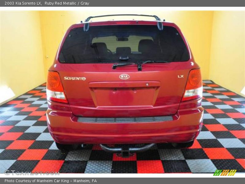 Ruby Red Metallic / Gray 2003 Kia Sorento LX