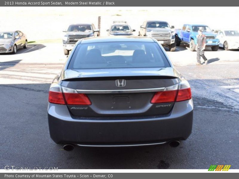 Modern Steel Metallic / Black 2013 Honda Accord Sport Sedan