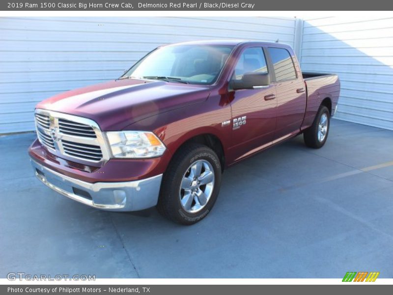 Delmonico Red Pearl / Black/Diesel Gray 2019 Ram 1500 Classic Big Horn Crew Cab