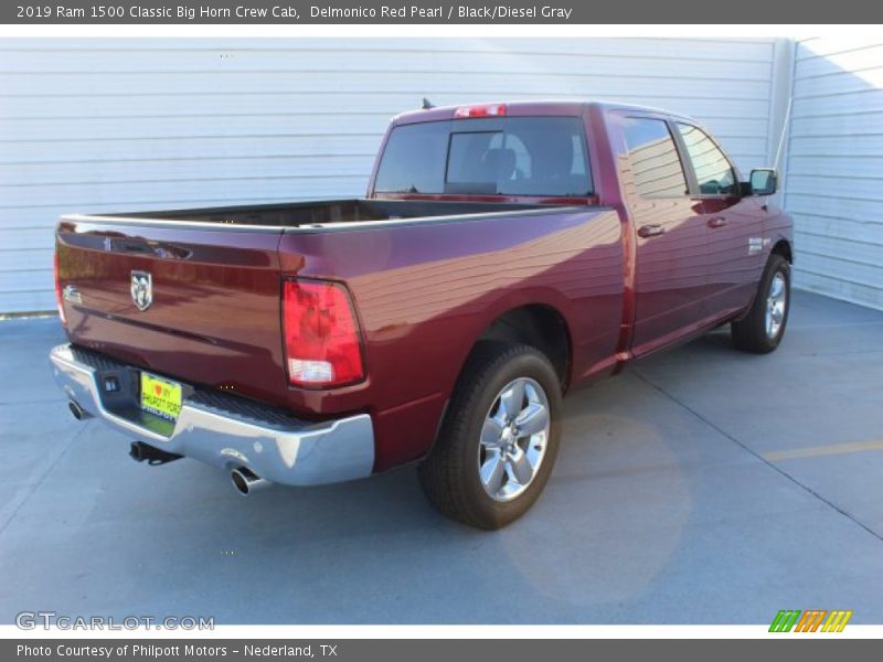 Delmonico Red Pearl / Black/Diesel Gray 2019 Ram 1500 Classic Big Horn Crew Cab