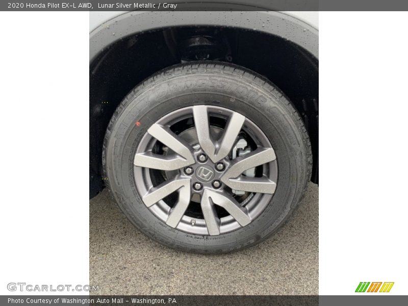 Lunar Silver Metallic / Gray 2020 Honda Pilot EX-L AWD