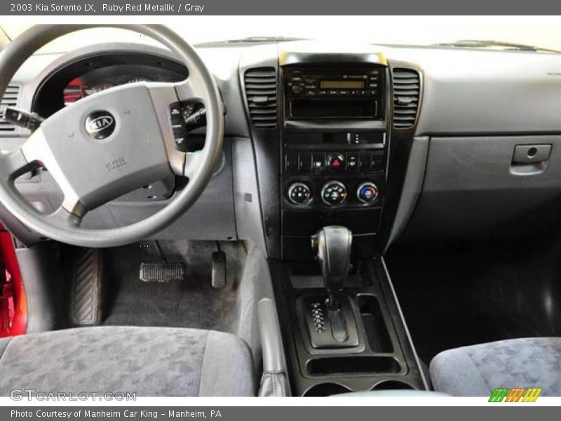Ruby Red Metallic / Gray 2003 Kia Sorento LX