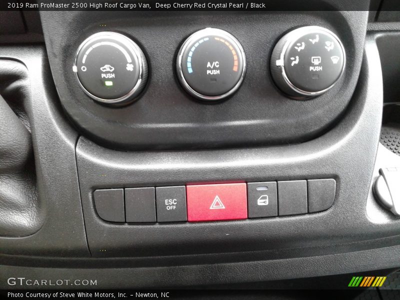 Deep Cherry Red Crystal Pearl / Black 2019 Ram ProMaster 2500 High Roof Cargo Van