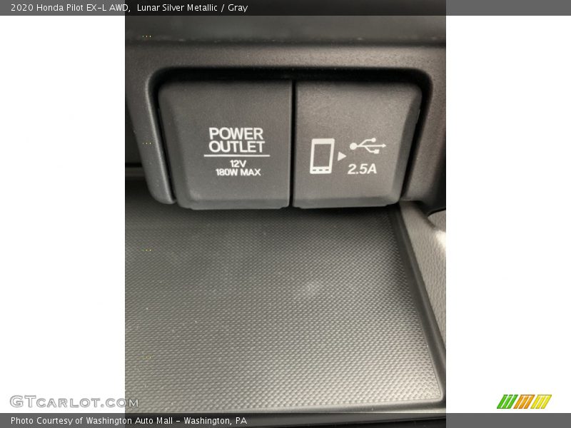 Lunar Silver Metallic / Gray 2020 Honda Pilot EX-L AWD