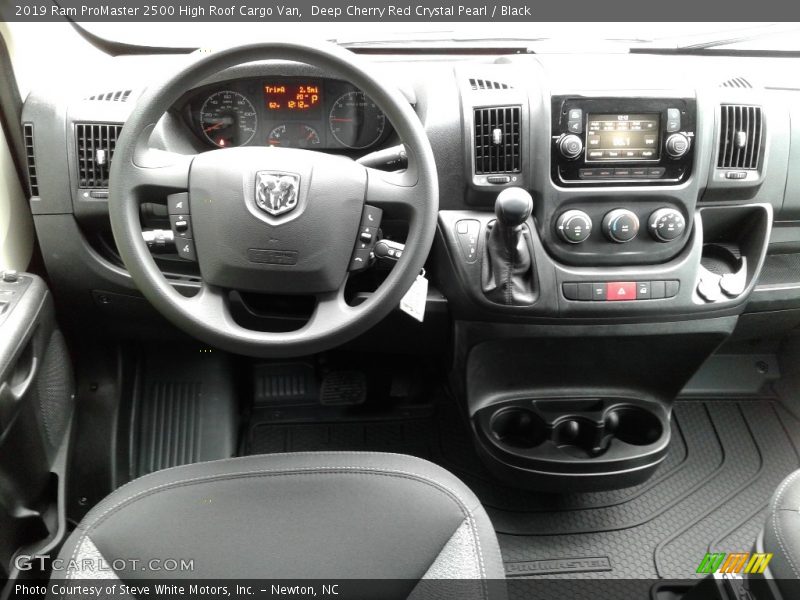 Deep Cherry Red Crystal Pearl / Black 2019 Ram ProMaster 2500 High Roof Cargo Van