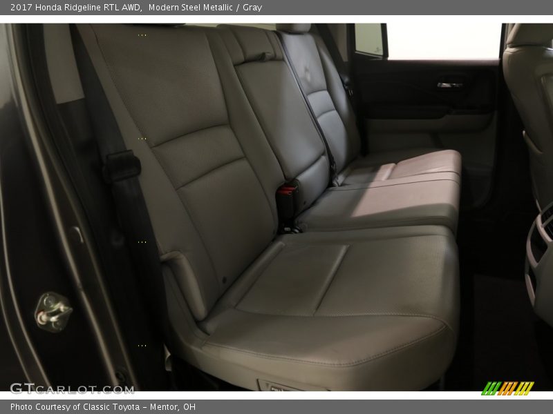 Modern Steel Metallic / Gray 2017 Honda Ridgeline RTL AWD