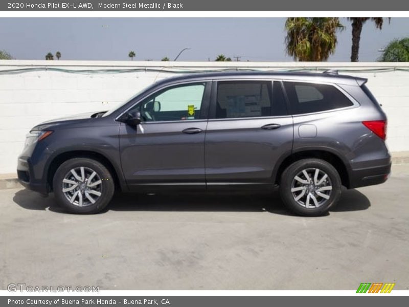 Modern Steel Metallic / Black 2020 Honda Pilot EX-L AWD