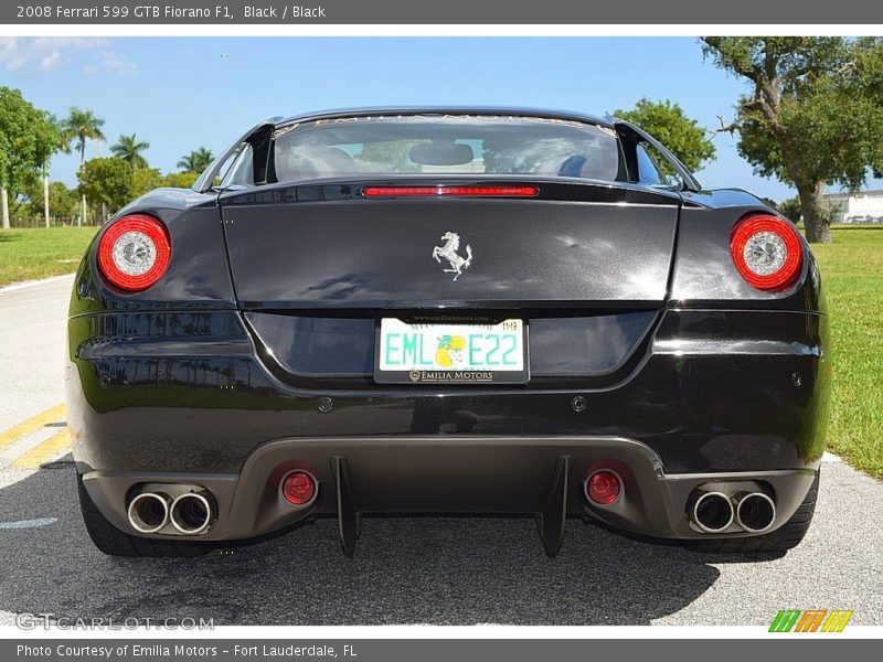 Black / Black 2008 Ferrari 599 GTB Fiorano F1