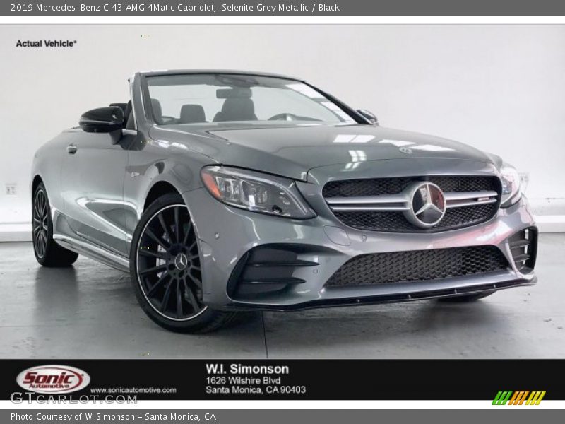 Selenite Grey Metallic / Black 2019 Mercedes-Benz C 43 AMG 4Matic Cabriolet