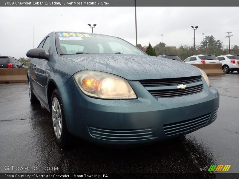 Silver Moss Metallic / Gray 2009 Chevrolet Cobalt LS Sedan