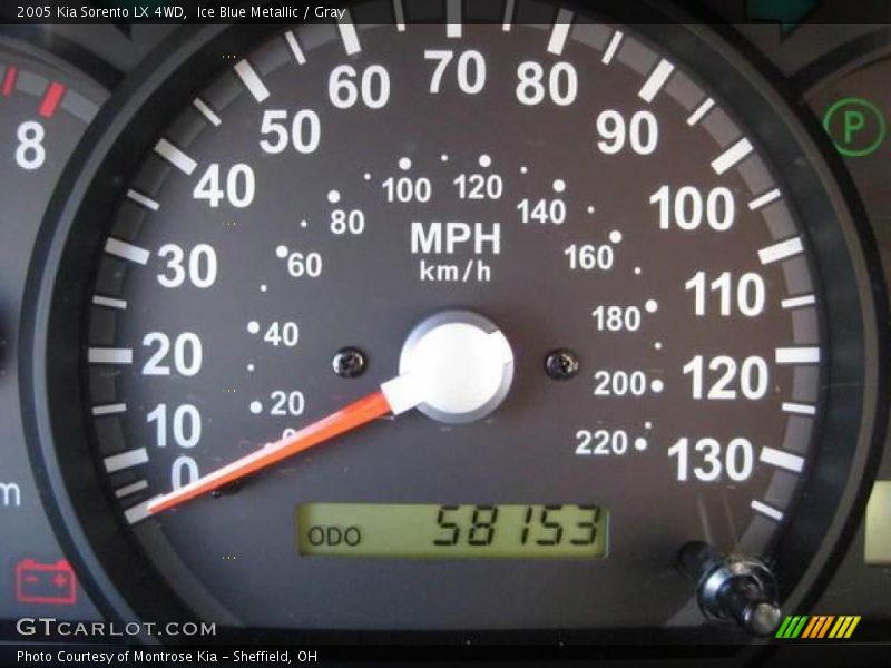 Ice Blue Metallic / Gray 2005 Kia Sorento LX 4WD