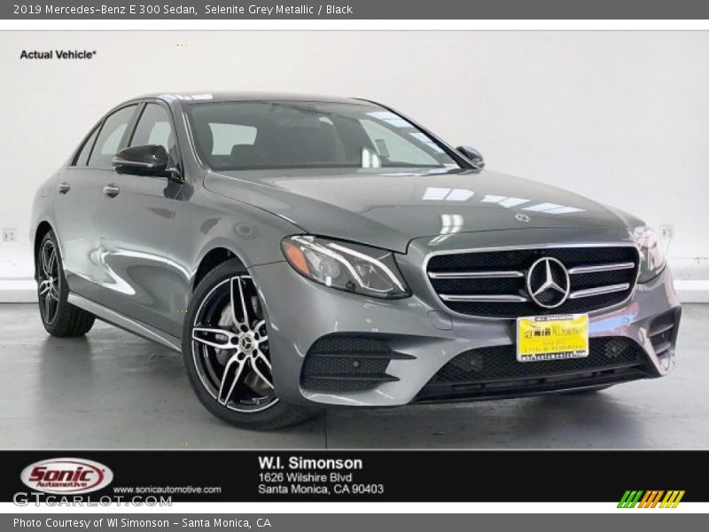 Selenite Grey Metallic / Black 2019 Mercedes-Benz E 300 Sedan
