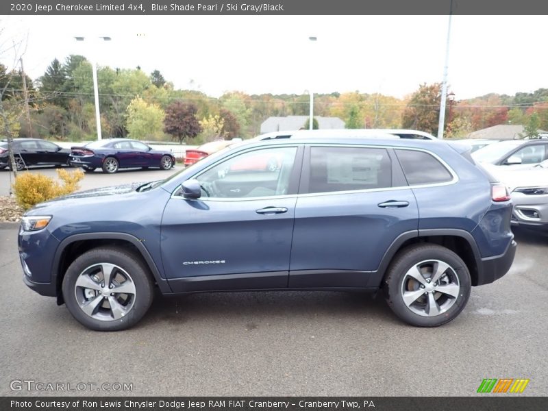 Blue Shade Pearl / Ski Gray/Black 2020 Jeep Cherokee Limited 4x4