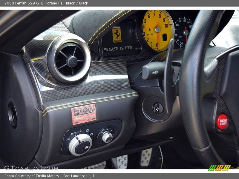 Controls of 2008 599 GTB Fiorano F1