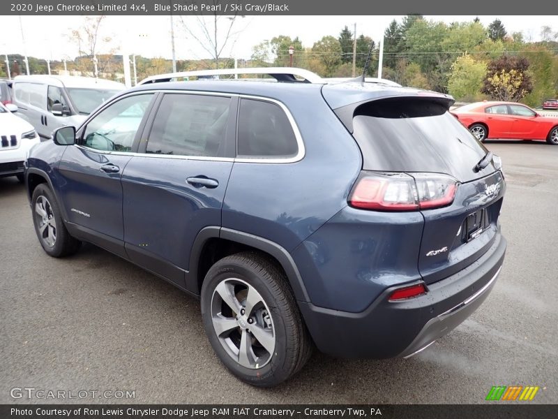 Blue Shade Pearl / Ski Gray/Black 2020 Jeep Cherokee Limited 4x4