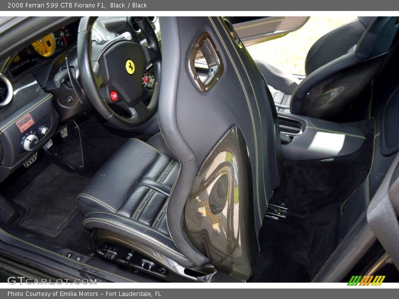Front Seat of 2008 599 GTB Fiorano F1