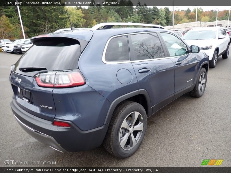 Blue Shade Pearl / Ski Gray/Black 2020 Jeep Cherokee Limited 4x4