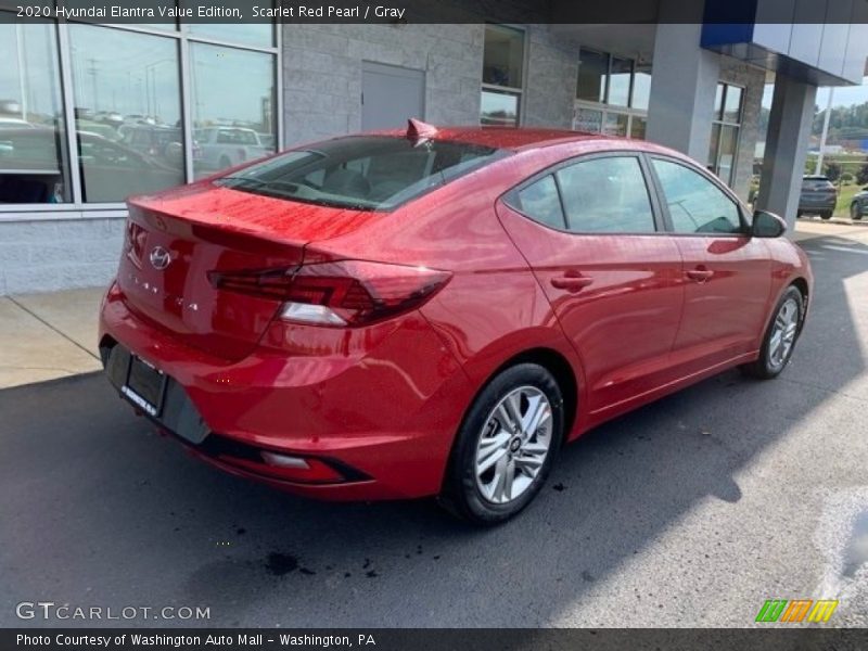 Scarlet Red Pearl / Gray 2020 Hyundai Elantra Value Edition
