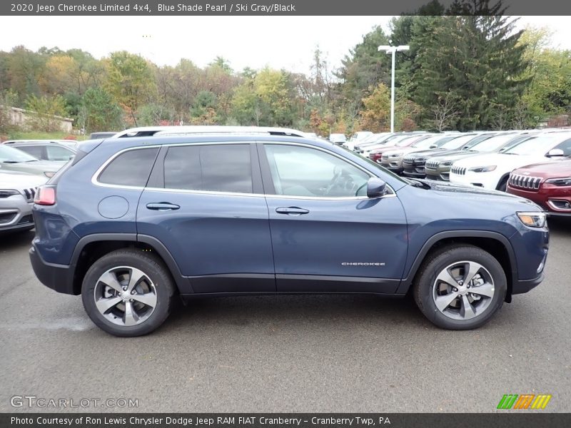 Blue Shade Pearl / Ski Gray/Black 2020 Jeep Cherokee Limited 4x4