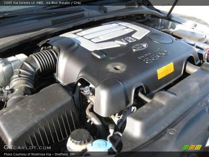 Ice Blue Metallic / Gray 2005 Kia Sorento LX 4WD