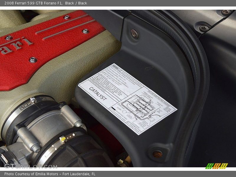 Info Tag of 2008 599 GTB Fiorano F1