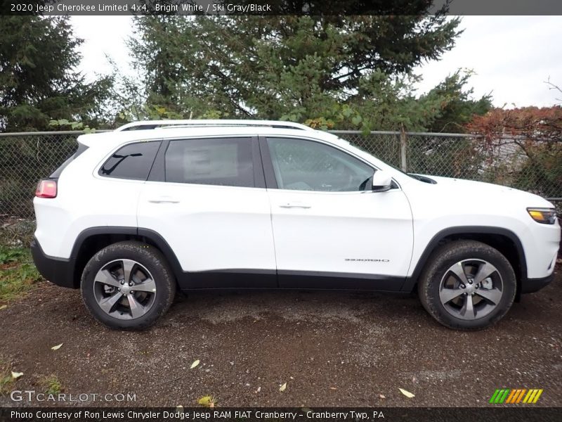 Bright White / Ski Gray/Black 2020 Jeep Cherokee Limited 4x4