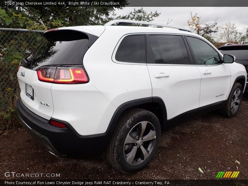 Bright White / Ski Gray/Black 2020 Jeep Cherokee Limited 4x4