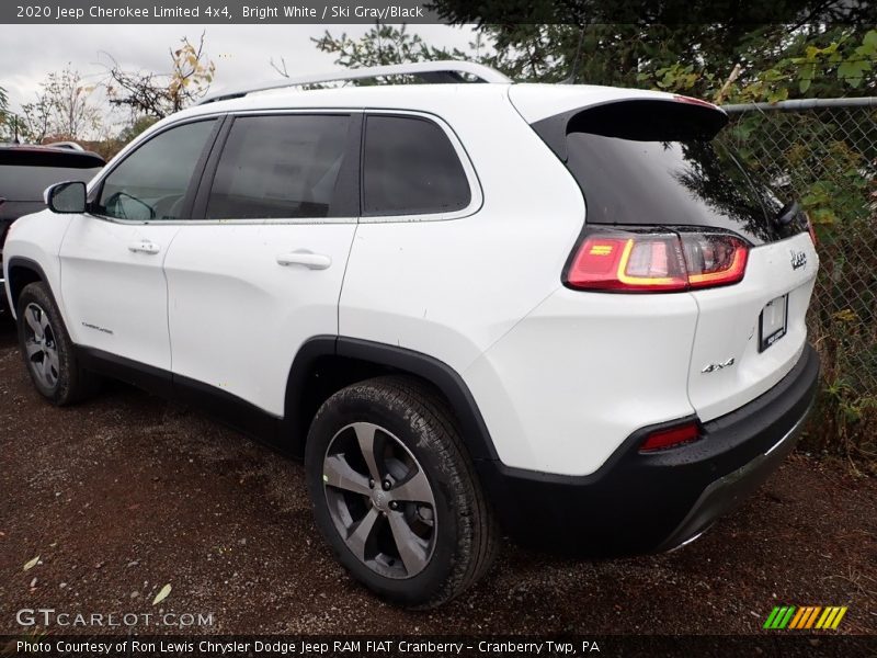 Bright White / Ski Gray/Black 2020 Jeep Cherokee Limited 4x4