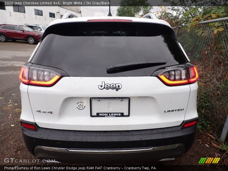 Bright White / Ski Gray/Black 2020 Jeep Cherokee Limited 4x4