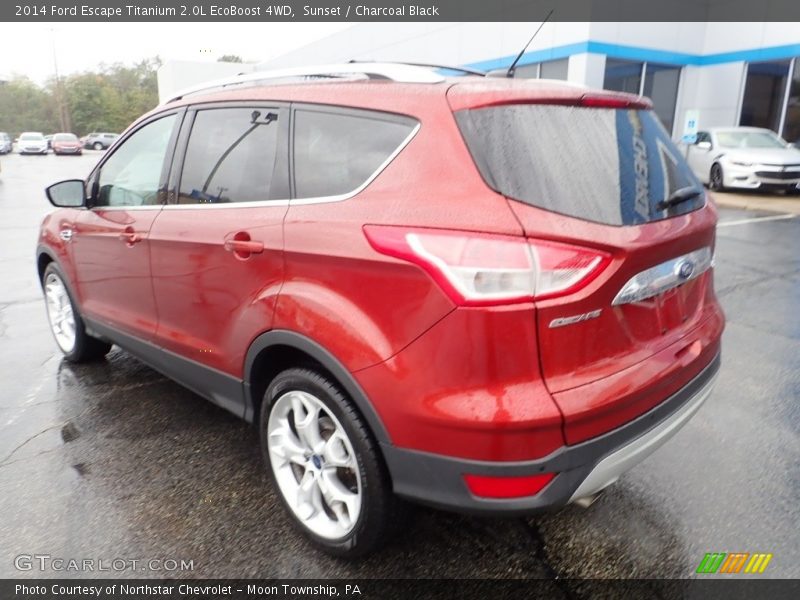 Sunset / Charcoal Black 2014 Ford Escape Titanium 2.0L EcoBoost 4WD