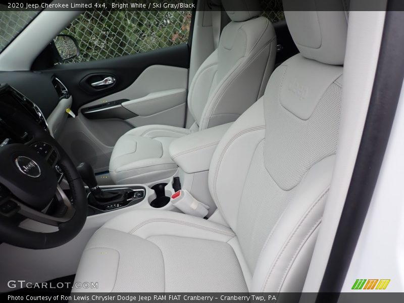 Bright White / Ski Gray/Black 2020 Jeep Cherokee Limited 4x4