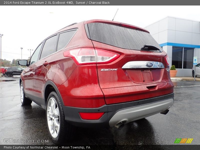 Sunset / Charcoal Black 2014 Ford Escape Titanium 2.0L EcoBoost 4WD