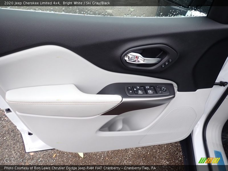 Bright White / Ski Gray/Black 2020 Jeep Cherokee Limited 4x4