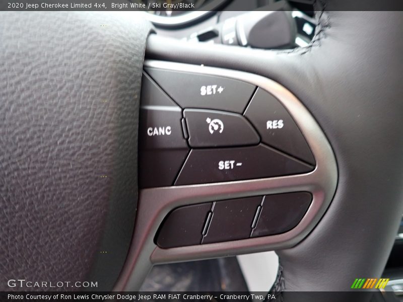 Bright White / Ski Gray/Black 2020 Jeep Cherokee Limited 4x4