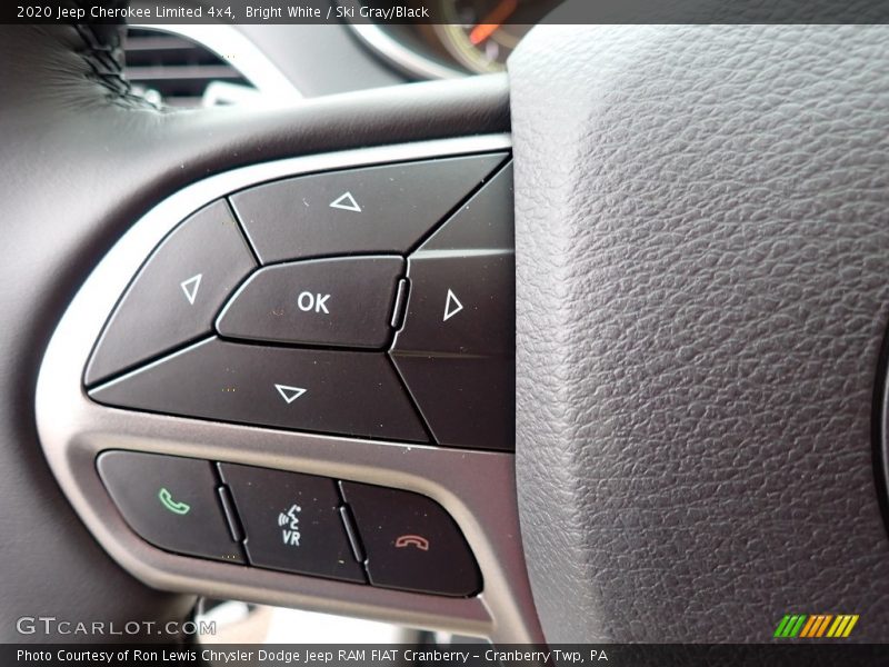 Bright White / Ski Gray/Black 2020 Jeep Cherokee Limited 4x4