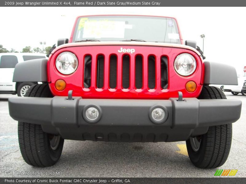 Flame Red / Dark Slate Gray/Medium Slate Gray 2009 Jeep Wrangler Unlimited X 4x4