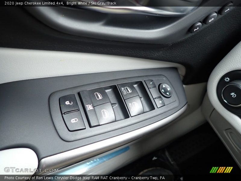 Bright White / Ski Gray/Black 2020 Jeep Cherokee Limited 4x4