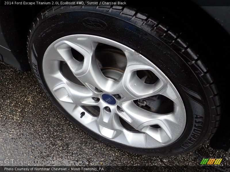 Sunset / Charcoal Black 2014 Ford Escape Titanium 2.0L EcoBoost 4WD